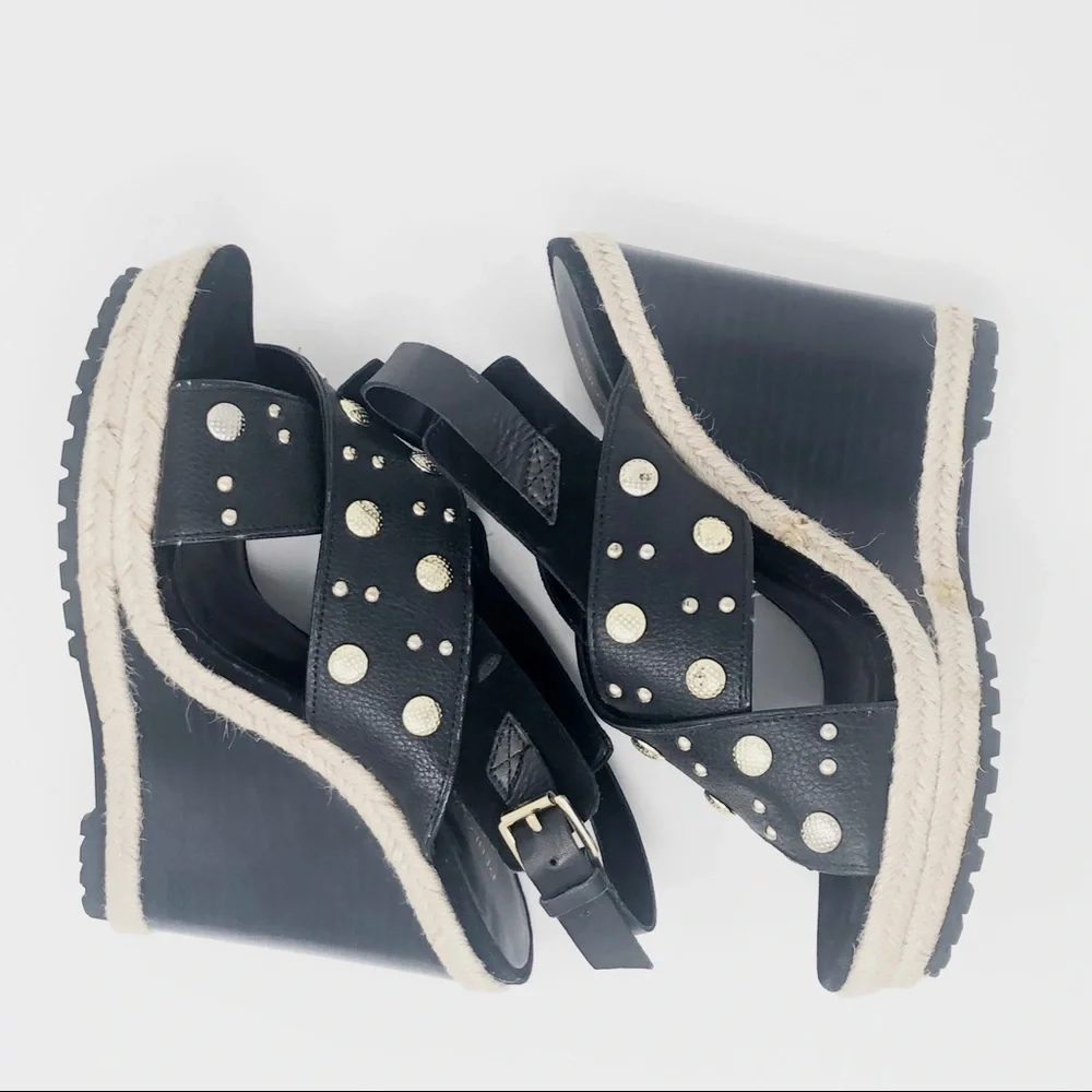 REBECCA‎ MINKOFF 'Kimiko' Studded Wedge Sandal